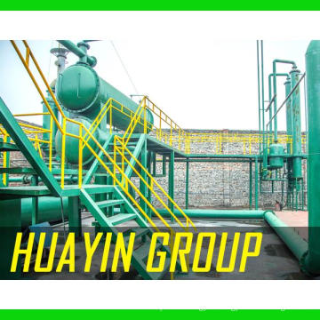 L&#39;équipement de pétrole de pyrolyse de sacs en plastique de rebut de haut profit a fourni par le groupe de Huayin